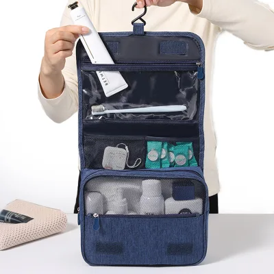 ETRAVEL Luxury Hanging Roll-up Makeup Bag Perfume Organizer Foldable Cosmetic Wash Kit Travel Toiletry Bag