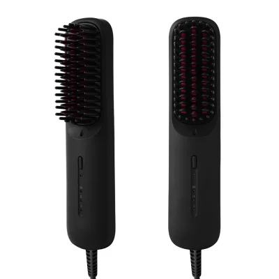 MCH Heated Electric Beard Straightener Comb Portable Heated Electric Hair Straightener Brush Hot Comb Brush