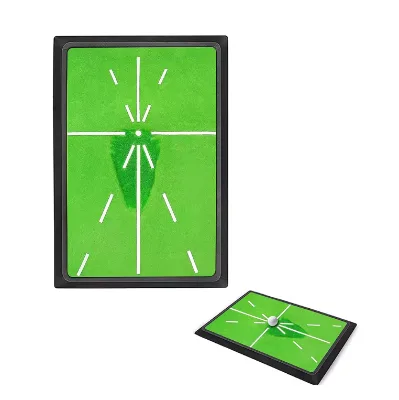 Factory Custom Golf Mat With Rubber Base Indoor Practice Hitting Golf Training Mat for Swing Detection Batting Golf Mat