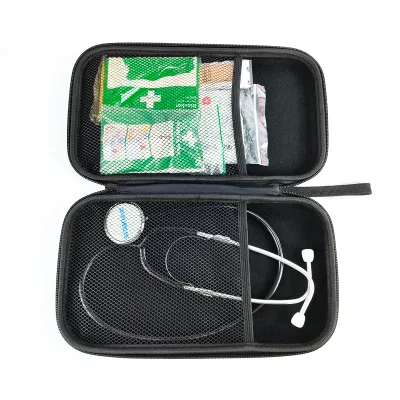 Wholesale EVA Hard Shell Case Black Protective Medical Case Travel Emergency EVA Stethoscope Case for Nurse and Household