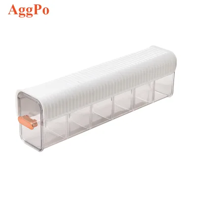 Underwear Organizer and Storage Box with Lid, with 6 Compartments for Socks, Underwear