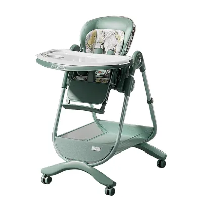 Baby High Chair Dining Chair 2023 New Product Children Foldable Plastic Booster Dinning Baby High Chair for Restaurant Dining