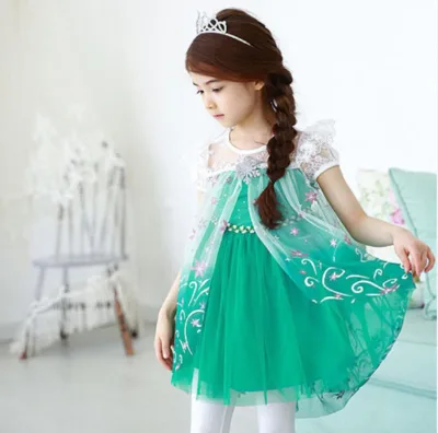 China Top Ten Best Selling Premium Cute Green Baby Girl Dress