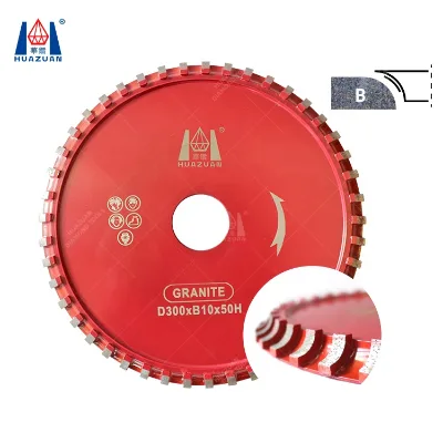 Huauzan Silver Welding 2cm Diamond Profile Wheel for Saw Marble Granite