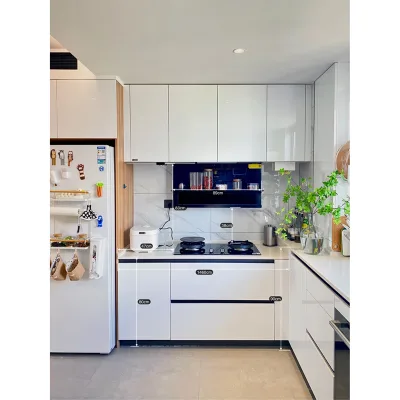 Custom Design Kitchen Furniture Luxury Kitchen Cabinet Commercial l Shape Kitchen Cabinet