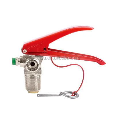 CO2 Fire Extinguisher Cylinder Valve PZ27.8 PZ19.2 M25 Thread Brass & Aluminium ANSU