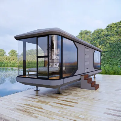 Customizable Color Modular Steel Capsule House for Outdoor Apartment Use