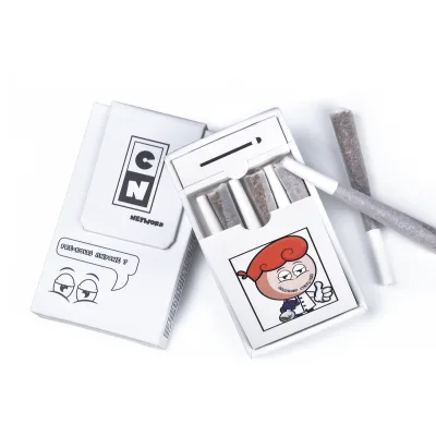 Professional Child Proof Packaging OEM Empty Herb Rolled Cigarette Box Child Resistant Magnetic Paper Box Pre Roll Packaging