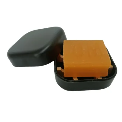 Sustainable Eco-friendly Bamboo  Black Travel Soap Bar Holder Box with Lid Bath Shampoo Tray with Cover