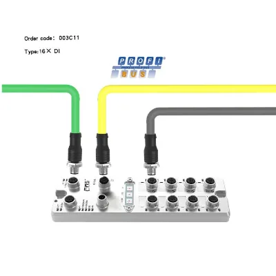 IO-Link Industrial Ethernet Fieldbus Module Profibus-DP 003C11 8 IO Ports Protection Class IP67 for PLC Controllers