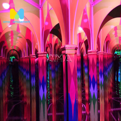 New Design Mirror Labyrinth Indoor Theme Park Customized Amusement Rides Mirror Maze for Sale