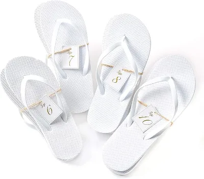 Wholesale Custom Logo Flip Flops Chanclas Wedding Guest High Quality White Wedding Party Sublimation Women Flip Flop Slippers