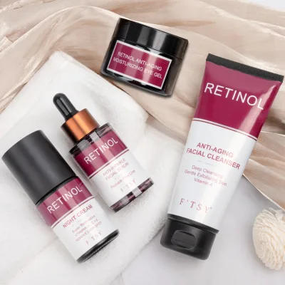 Custom Logo Private Label Travel Facial Kit Rejuvenating Set Skin Care Anti Aging Retinol Skin Care Set