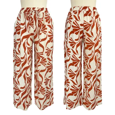 Breathable Wide Leg Women's Pants | Summer Soft Woven Pants - Women's Wide Leg Pants Available - Bulk Discounts