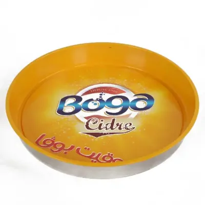 Personalized  Customized Drinkware Accessories Non Slip Fast Food Round  Printed Beer Serving Tray