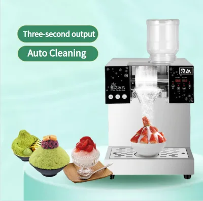 Guangdong Commercial Household 220v Mini Type Bingsu Milk Snow Ice Cream Flake White Shaver Crame Making Machine Shaving Maker
