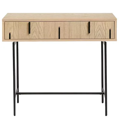 Farmhouse Style Vintage Wooden Entry Table Wood and Iron Console Tables Living Room Furniture