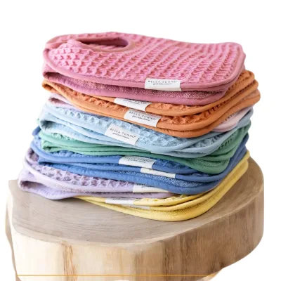 New Arrival Washcloths Muslin Bibs Burp Cloths Absorbent Drool Bibs Teething Bibs 100% Cotton Muslin Gauze Cotton