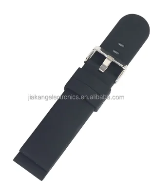 Custom New Design Black Silicone Strap for Men's Watches Rubber Product
