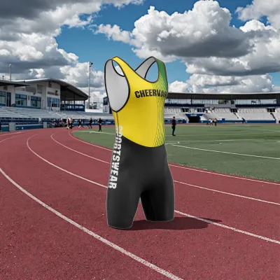 High Speed Running Fast Unitard Plus Size Athletic Singlet Tank Unitard for Men