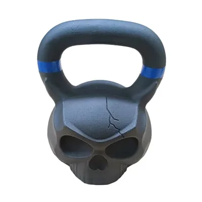 Creative Fitness Cast Iron Skull Design Kettlebell Squat Hip Training Equipment Ghost Head Competitive Sports Commercial Use