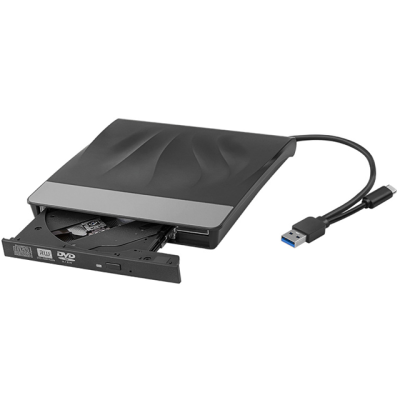 3.0 USB&type-c External CD/DVD Drive Player with Burner/Reader/Writer DVD Player