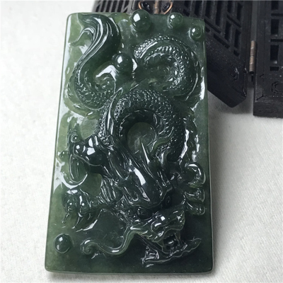 Jade Pendant Natural a Grade Dragon Brand Necklace Pendant Has Energy to Drive Away Bad Luck Jade Dragon Pendant Jewelry