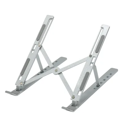 Ergonomic Adjustable Portable Aluminum Alloy Laptop Stand Foldable Metal Laptop Holder for Home Office