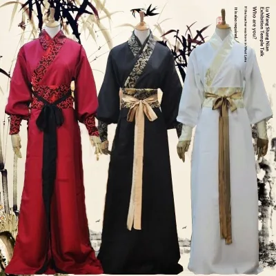 Hanfu Cosplay Outfit for Men Adults Halloween Costumes for Female Chinese Ancient Clothes
