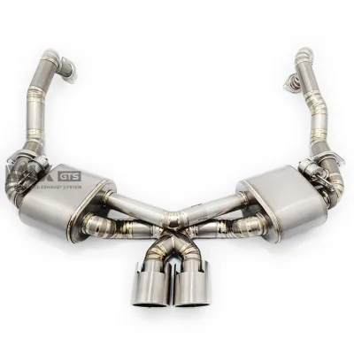 Sport Exhaust Tailpipe with Valve Stainless Steel for Porsche Cayman 981 27/34 (20112015) OLIVER