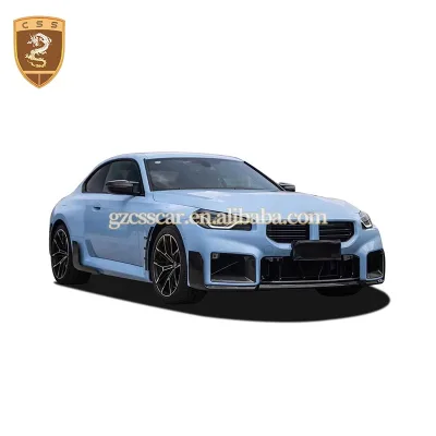 For Bnw 2 Series G87 M2 Perform Style Carbon Fiber Front Lip Side Vents Fender Flares Rear Spoiler Wide Body Kit