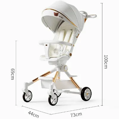 High-quality Baby Carriage Three-level Seat Adjustment Sunshading Windproof Sensitive Precise Outdoor Travel Pushchair
