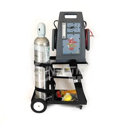 Heavy Duty Wheels Steel Welding Trolley with 2 Safety Chains and Tank Storage Tig Mig Welder and Plasma Cutter Welder Cart