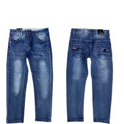 Guangzhou Factory Kids Pantalon Fashion Style Slim Jeans for Children 5-16y Years Boys Jeans Pants