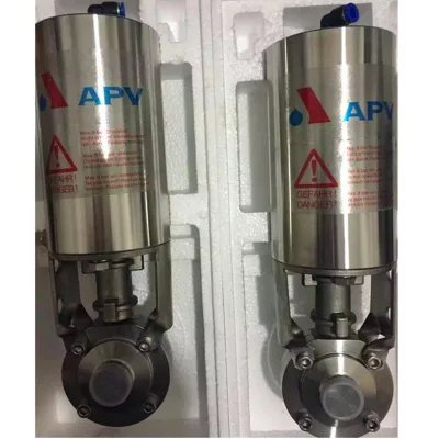 APV Type Pneumatic Actuator Sanitary butterfly Valve
