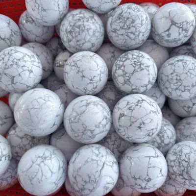 Wholesaler Natural Crystal Howlite Sphere Crystal Polished Balls Fashion Trend Healing Crafts for Decor