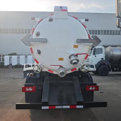 Foton Electric Vacuum Sewage Suction Tanker Truck Low Noise Zero Emission Sanitation Vehicle for Waste Water & Sludge Collection