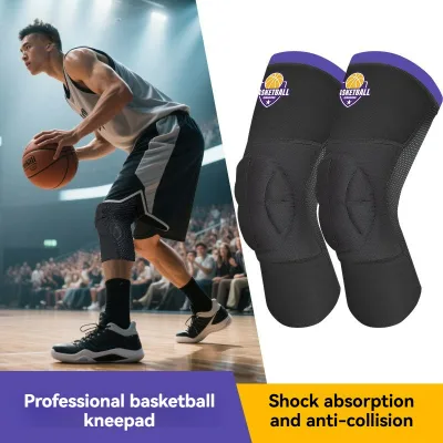 Adolescent Adult Basketball Knee Guard Training Anti-slip Compression Leg Sleeve Shock Absorption Breathable Meniscus Impact