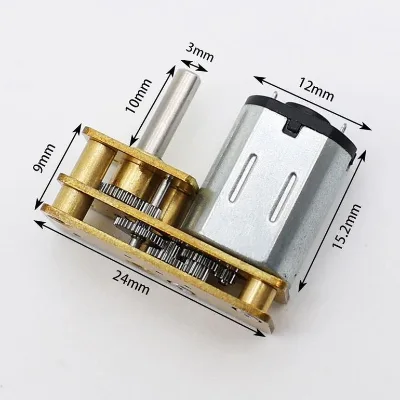 1 Watt Industrial & Toy Mini Brushed DC Gear Motor 3V 6V 12 Volt N20 Permanent Magnet 1000rpm 12v 6 Volt
