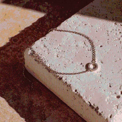 Delicate sterling silver 925 zircon pendant custom bracelet for women daily wear