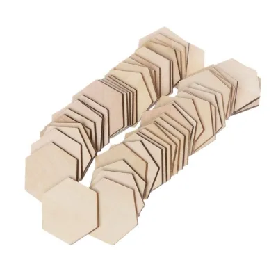 Unfinished Laser Cutout Wooden Shapes for Art & Crafts Plywood Wood Cutouts for Wall Signs & Wooden Boxes