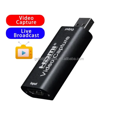 Audio Video Capture Card for PS4 AV Converter 4K HD Live Streaming Adapter for PS4 PC HDTV DVD Camera