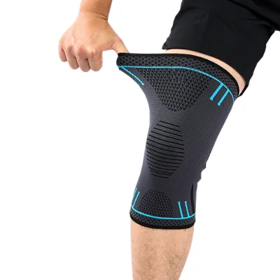 Professional Sports Knee Brace Elastic Basketball Knitting Sleeve Support Kneepads for Knee Pain