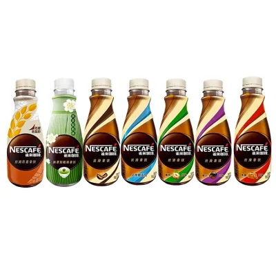 268ml Silky Latte Flavor Bottled Coffee Ready to Drink Refreshing Beverage with Sugar for Late Nights Box Packaging