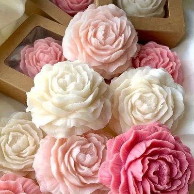 Peony-scented Soybean Blended Wax Scented Candle-Semi-handmade Mothers Day Gift Decor Souvenir Floral Fragrance Wholesale