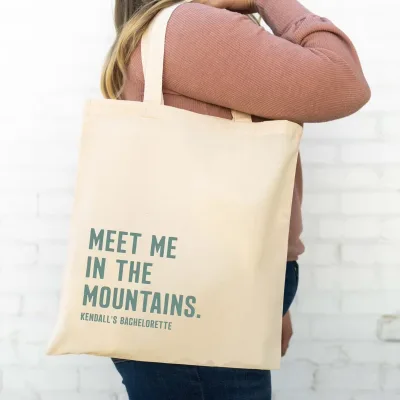 Custom Monogram Name Tote Bag Personalized Tote Bag Bridesmaid Gifts Bridal Party Custom Tote Bach Party Gift