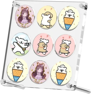 Factory-customized Transparent Acrylic Coin Display Stands, Badge Display Boxes and Commemorative Coin Display Stands