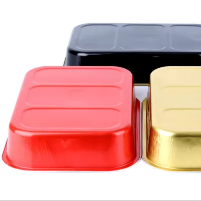 Restaurant Take Rectangle Smooth Wall Safe Food Grade Disposable Microwavable High-Temperature Resistant Colored Container
