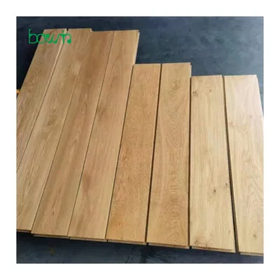 Click Lock AB Grade UV Oiled Smooth Wood Oak Flooring Eco-Friendly Random Length Solid Timber Easy Installation for Villa Home
