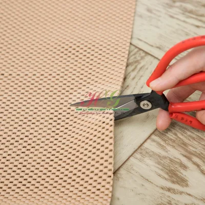 High Quality 420gsm D-Style PVC Rug Pad Gripper Non-Slip Carpet Underlay Anti-Skid Mat Wholesale Cushioned